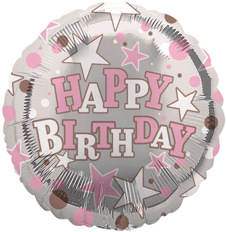 18in Happy Birthday Female Foil Balloon | Crosswear